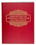 BookFactory ATF Disposition of Personal Firearms Record Book - 120 Pages, New Red Cover, Section Sewn Hardbound, 8 1/2'' x 11'' (Made in USA)