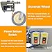 EQCOTWEA 1500W Stainless Steel Double Shaft Vacuum Pug Mill, 110V Electric Ceramic Clay Extruder Machine, 396LB/H High Output Mud Mixer for Pottery, Clay & Ceramic Art Making
