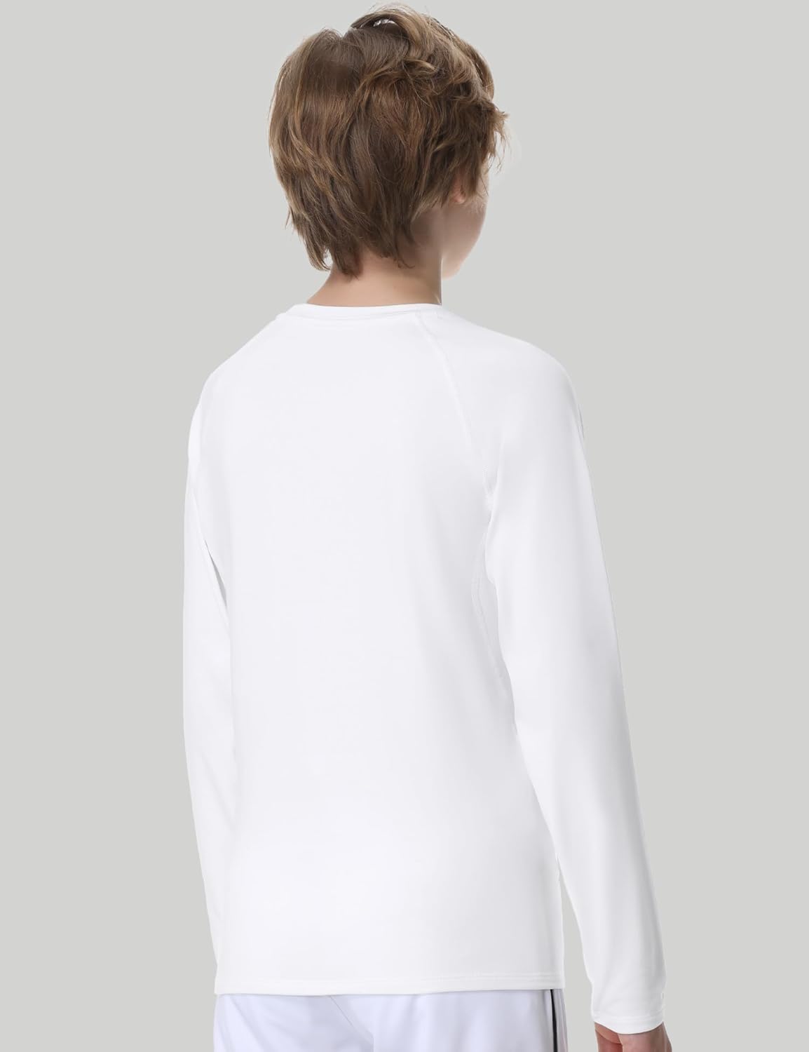 Ewedoos Youth Boys Compression Thermal Shirt Long Sleeve Fleece Undershirts Warm Base Layer for Boy Football Baseball Soccer - Image 4