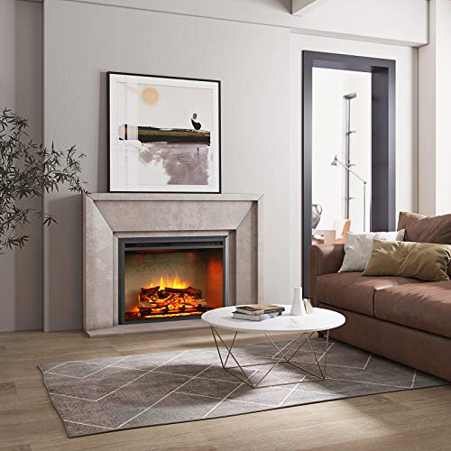 Electric Fireplace Insert with Heater