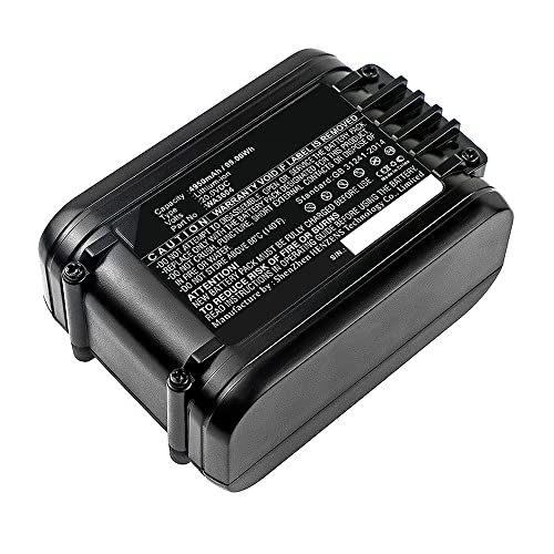 Synergy Digital Lawn Mower Battery, Compatible with Worx WX381 Lawn Mower, (Li-ion, 20V, 4950mAh) Ultra High Capacity, Replacement for Worx WA3553 Battery