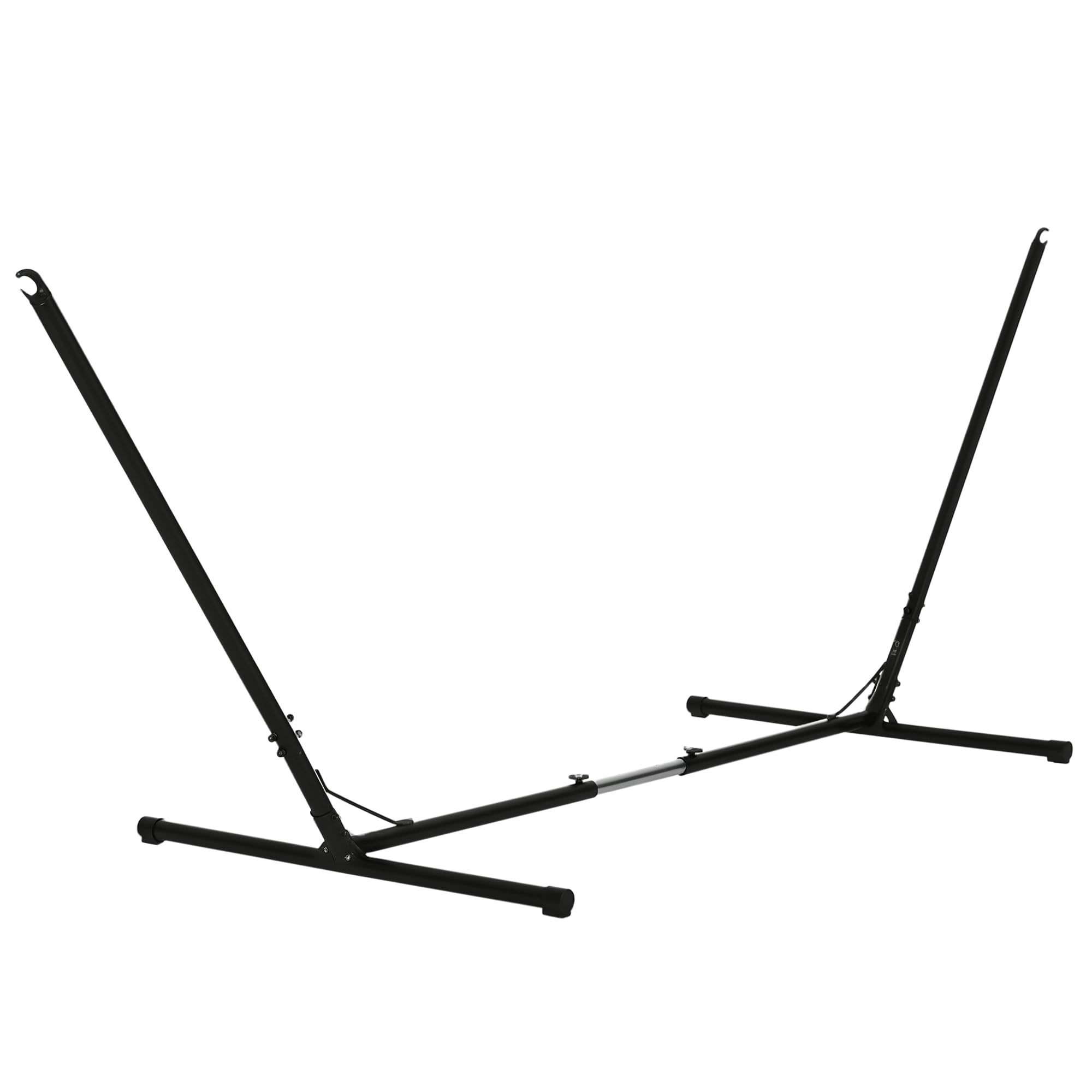 Outsunny Regulowane Podparcie Do Hamaka 120kg 313-388x109x116cm Czarny
