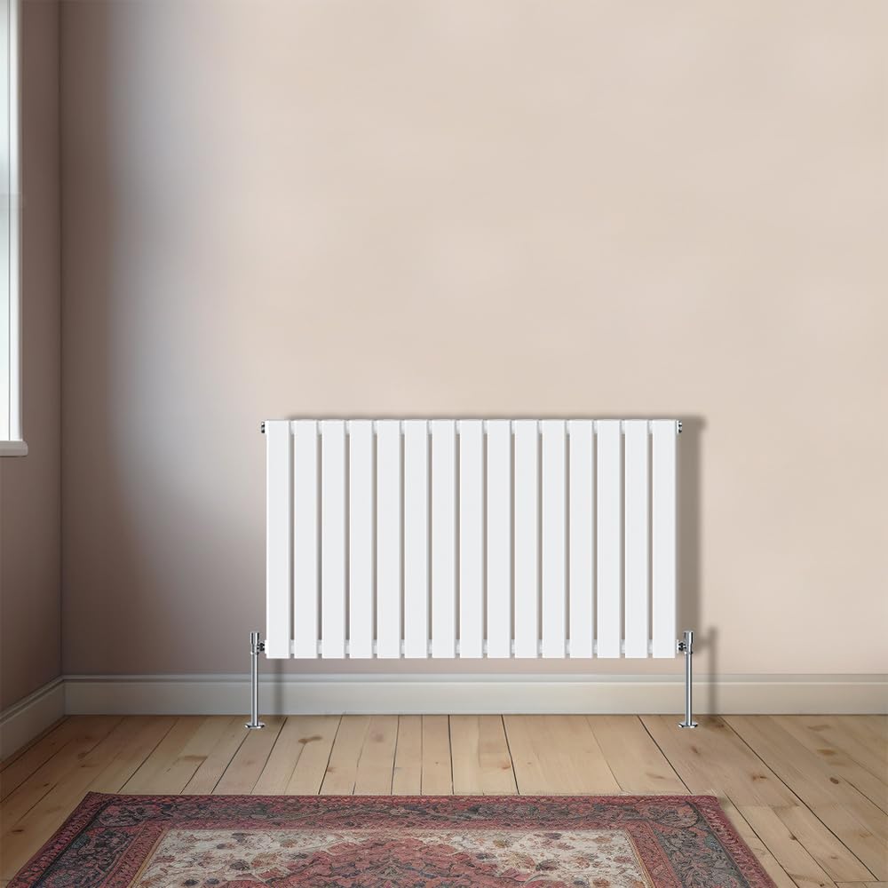NRG Flat Panel Horizontal 600x1020mm Single Radiator Perfect for Kitchen, Bathroom, Living Room