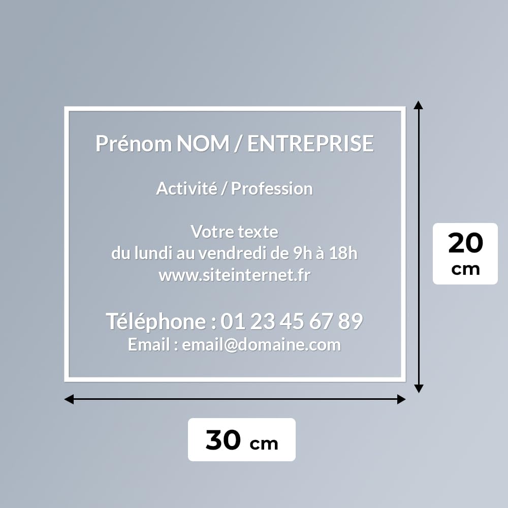 Autocollant sticker vitrine personnalisé - UTTSCHEID (Professionnel, Adhésif)
