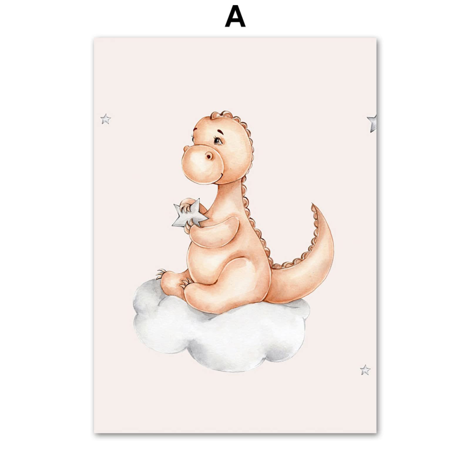 Outus Set Di 9 Poster Dinosauri Per Camera Bambini - Decorazioni Colorate Per Scuola E Casa - Foto 4