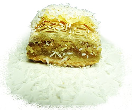 May's Middle Eastern Signature Pastries Vegan Coconut Snowflake Walnut Baklava, 12 Piece #TOP9