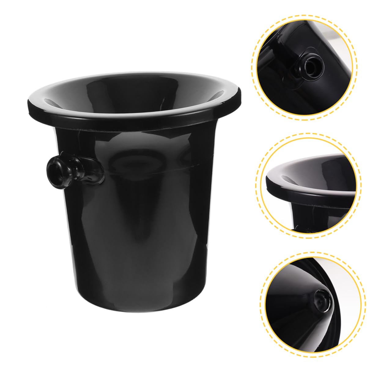 Garneck Secchiello Robusto in Plastica per Degustazione Vino Contenitore per Ghiaccio E Birra per Casa E Bar