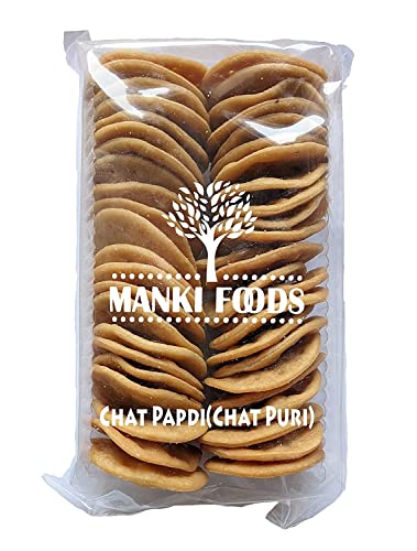 Image of Maanki Chaat Papdi Bhel Puri /Chat Puri /Chat Papdi /Sev Puri(Papdi) 1 Kg(200 Grams x 5 Packs)