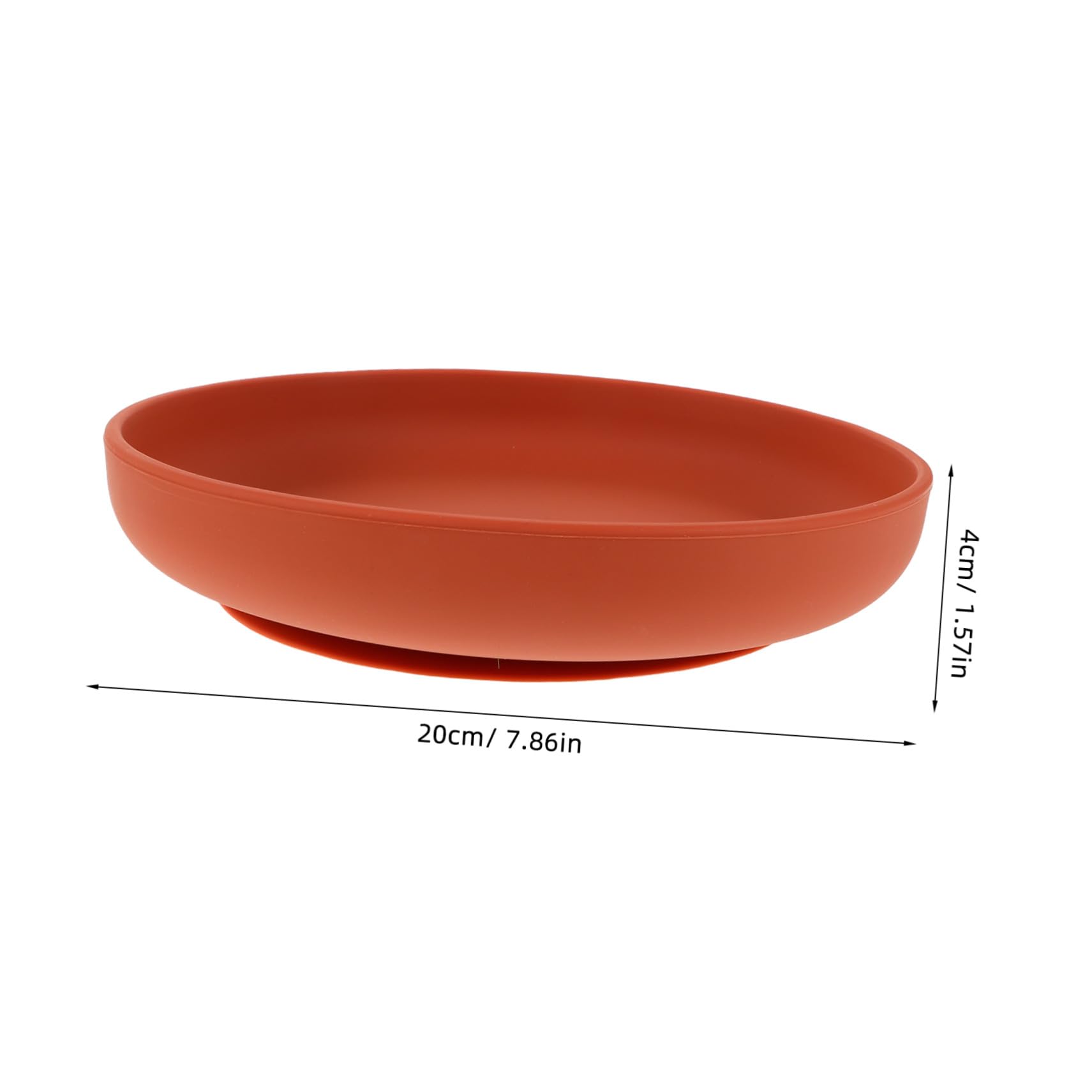 Healvian Assiette Anti-déversement Silicone pour Personnes Âgées Ventouse, Bol Incassable Caramel, Vaisselle Adaptée Autonomie Repas Quotidien