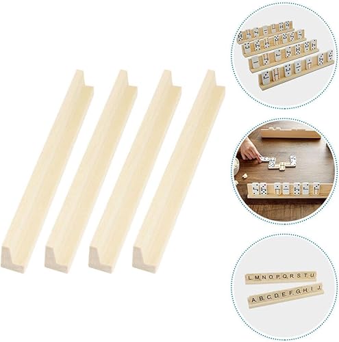 Miniatura 8 de UPKOCH 4 soportes de juego de base de minotauro, soportes de dominó para tarjetas de juguete, bandejas de base de decoración, centro de juego Los