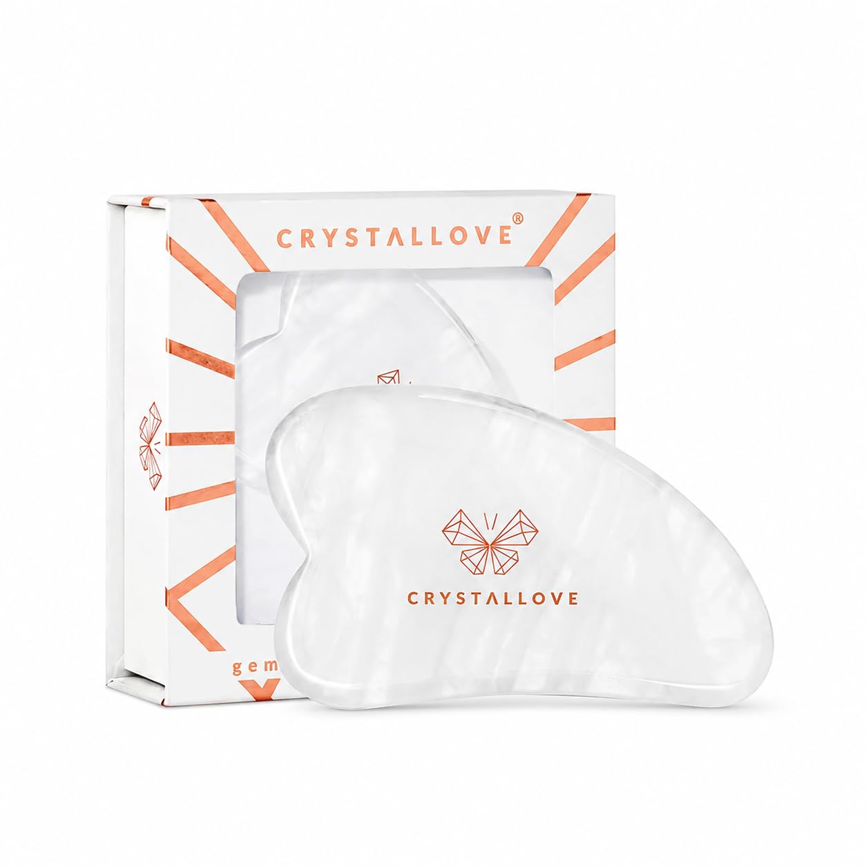 Crystalove Gua Sha Rock Crystal Massage Plate