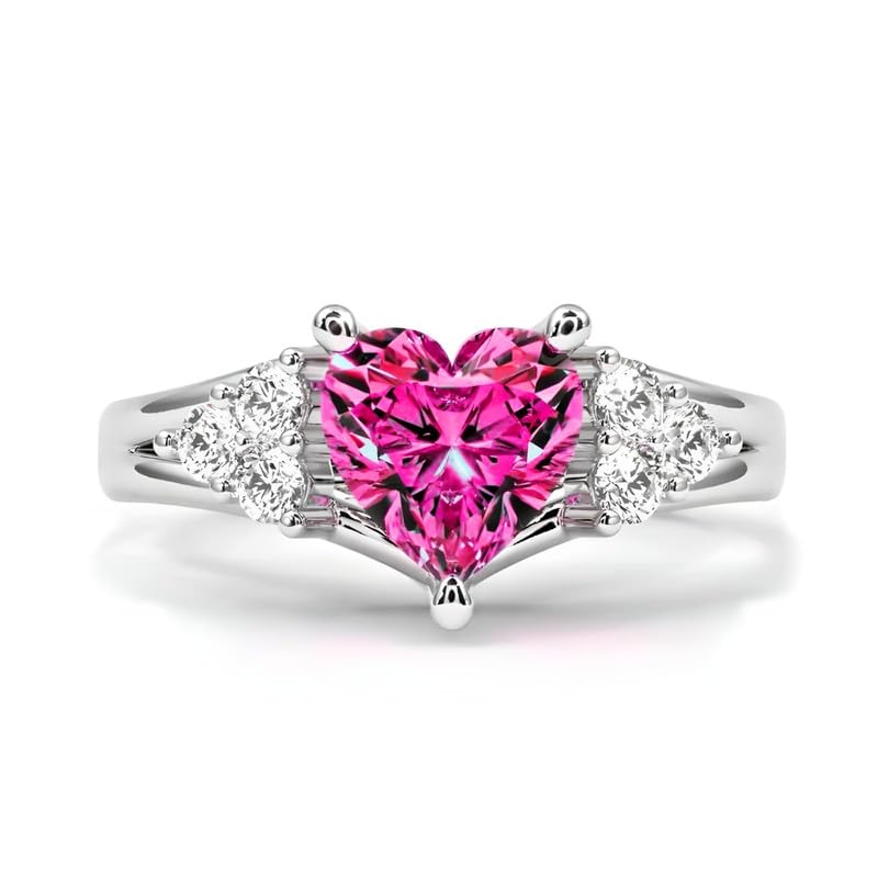 Image of Zarkan 925 Hallmark Heart Pure Silver Rings