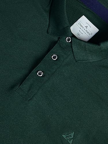 Image of Clans & Hans Men's Solid Regular Fit Polo T Shirt | Collar Tshirts | Half Sleeves |Plain T-Shirt for Men (Available in Plus Size)