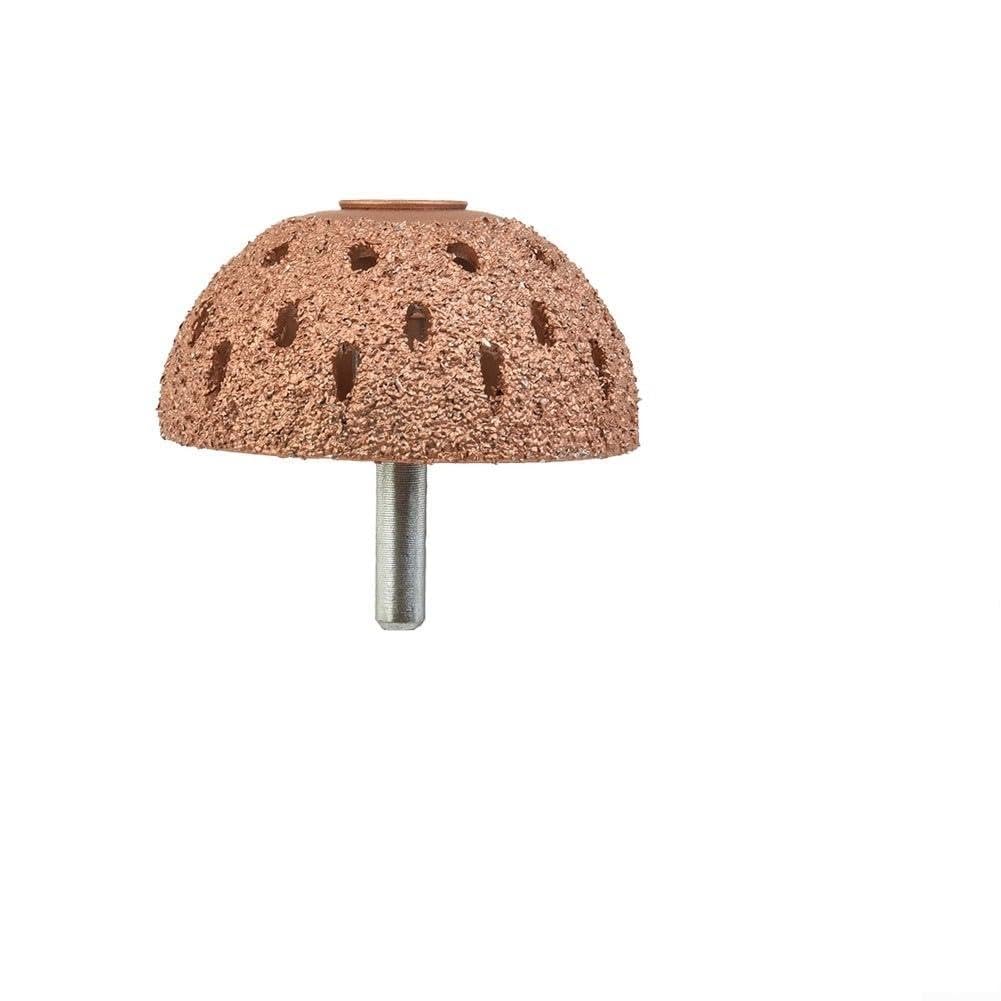 42/55mm Tire Grinding Buffing Rasp Buffer Ball Grinder Pneumatic ， for Tools Alloy Head Wheel Having 9mm Thread Repair Shank Tire Round(55mm)