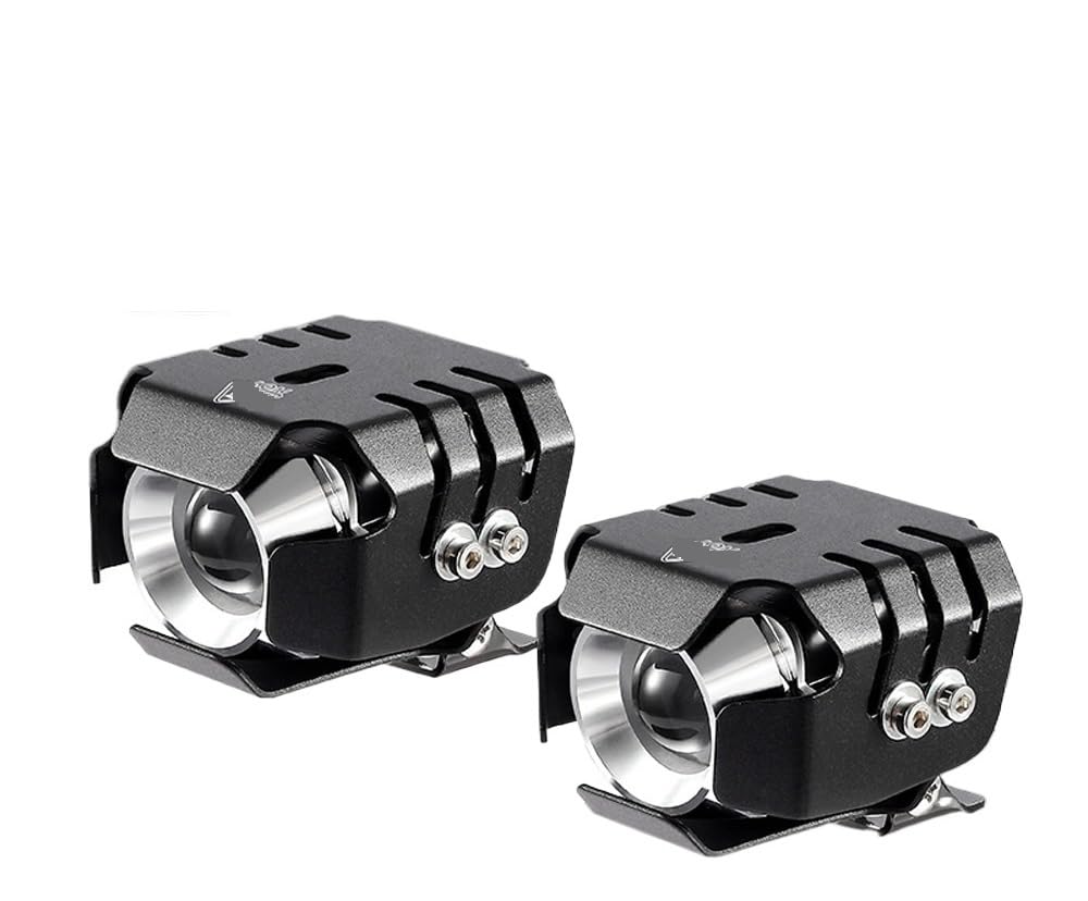 PochY Faros antiniebla Bombilla de faro LED para motocicleta, foco externo DRL, luz antiniebla auxiliar para motocicleta, bicicleta todoterreno 4X4 4WD ATV SUV UTV