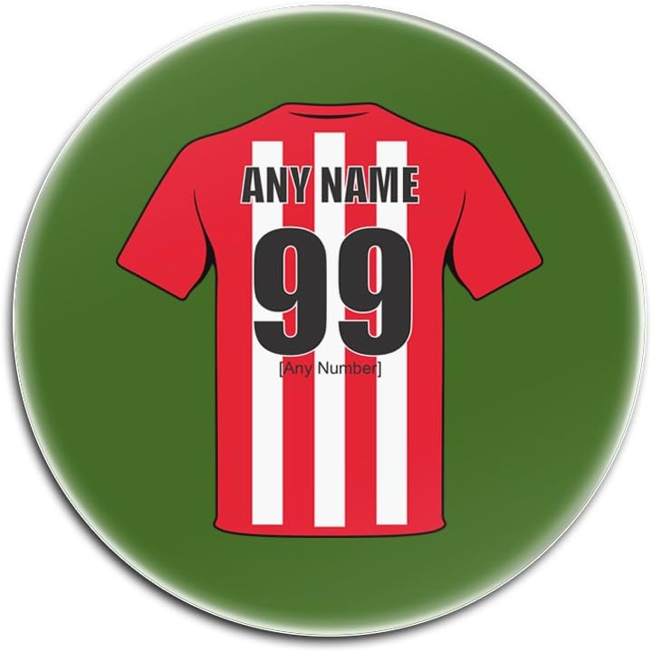 Sunderland coasters: UNIGIFT Personalised Gift - Glass Square Coasters (Football Club Design Theme, Colour Options) - Any…