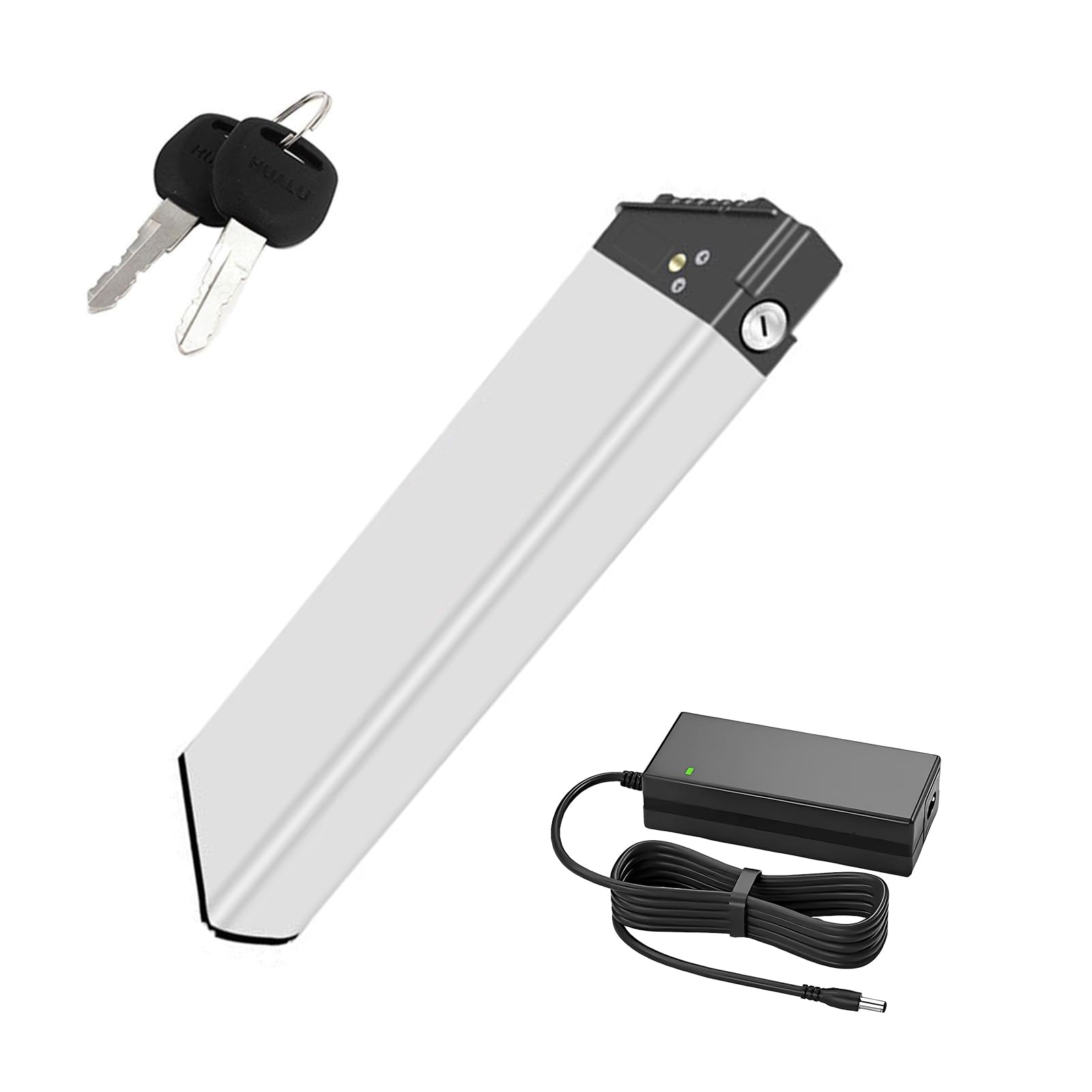 TGHY Ukryty akumulator wewnętrzny 36V 8Ah 10Ah 12,5Ah 15Ah 17,5Ah Akumulator litowo-jonowy do roweru elektrycznego 48V 8Ah 10,4Ah 12Ah 14Ah Wyjmowany akumulator rowerowy z ładowarką,48v12ah