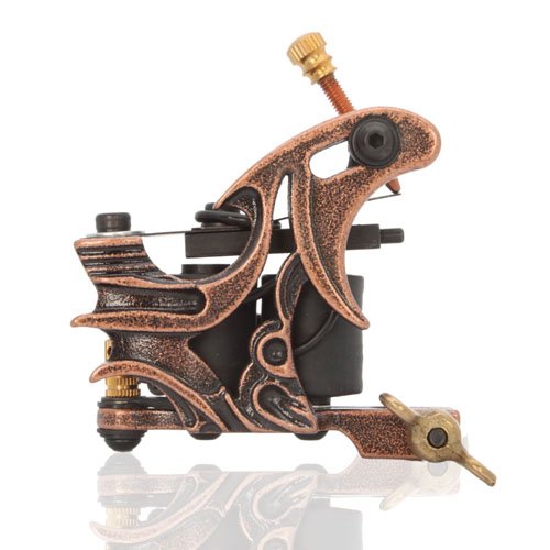 New Cast 10 Laps Coils Tattoo Machine Liner Shader Gun Hb-wgg003 Brown