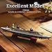 SEBUNAS 1/1250 SS France Cruise Ship Model Classic Alloy Metal Die-cast Boat Model Legendary French Ocean Liner with Wood Grain Display Stand Suitable for Collection or Gift for Adults