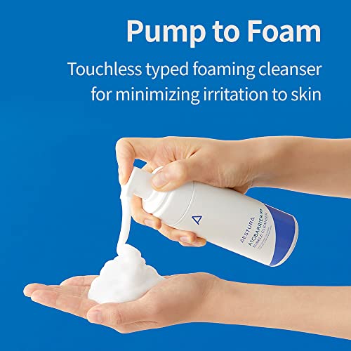 Aestura Atobarrier365 Bubble Cleanser With Mild Acidic Ph Formula, Pump To Foam Touchless Type Face Wash, Fragrance Free, Soap Free, Hypoallergenic, 5.07 Fl Oz. #TOP1