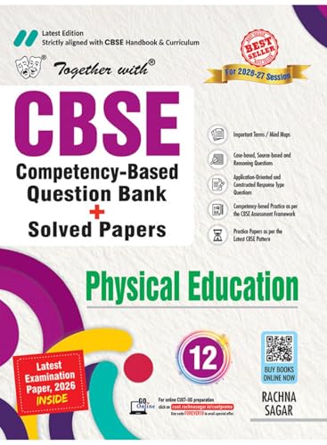 Image of Together with CBSE Question Bank for Class 12 Physical Education 2026-27|With Competency-based questions, Practice Papers & 2026 board Examination Paper with answers | English Medium