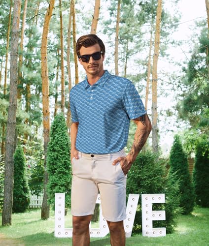 Mens Golf Shirts Golf Polo Shirts for Men Short Sleeve Polo Shirts Golf Gifts2