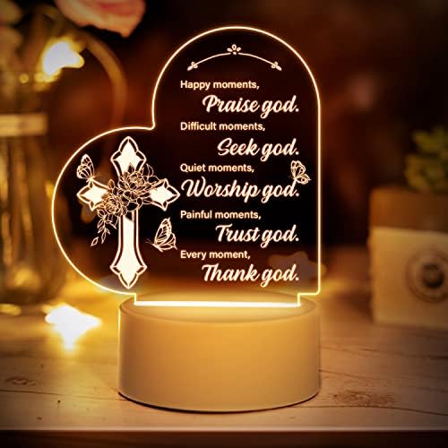 Dad Birthday Gifts, Night Light Engraved with Thankful Saying Gifts for Dad, Valentines Gifts for Dad, Birthday Gifts for Dad, Dad Gifts from Daughter and Son, Dad Valentines Gifts