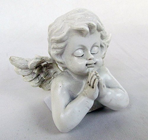 Preisvergleich Produktbild FD Betender Engel Büste Figur für Haus und Garten aus Kunststein