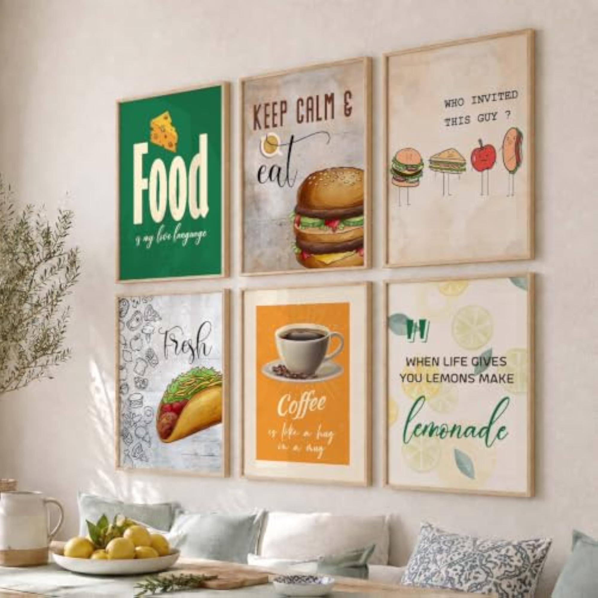 Kitchen Frames for Wall Decoration, Quotes Wall Frames