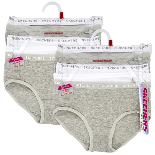 Skechers Girls' Amazon Exclusive Combed Cotton Blend Panties with Unique Prints and Pack, Sizes 2/3t, 4, 6, 8 and 102
