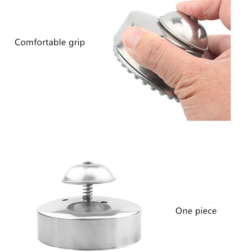 OUKEYI Taglierina e sigillatrice per sandwich, 8,9 cm, rotonda, in acciaio inox, 1 pezzo