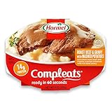 Hormel Compleats Roast Beef and Mashed Potatoes with Gravy, 9 Ounce