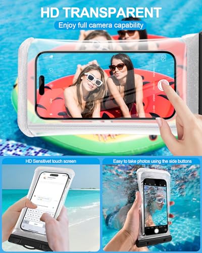 Bolsa impermeável para telefone, IPX8, impermeável, bolsa seca para Google iPhone 15 14 13 Pro Max S