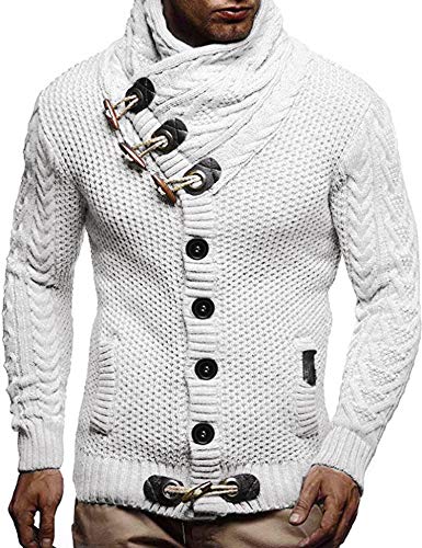 JINIDU Men Vintage Cardigan Sweaters Fall Winter Jackets Pullover Christmas