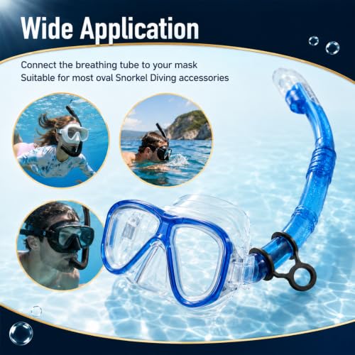 Jeffdad 8 Piezas Clip de Silicona para Snorkel, Sujetador de Snorkel para Máscara de Buceo miniatura 7