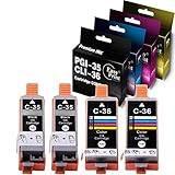 EASYPRINT Compatible Ink Cartridge Replacement for Canon PGI 35 CLI 36 PGI35 CLI36 Used with PIXMA...