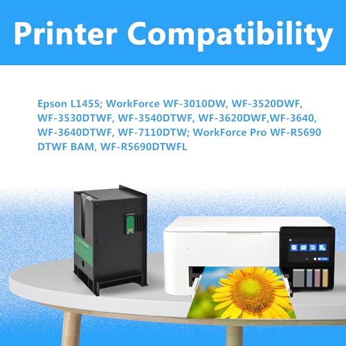 LCL Kompatibel Wartungsbox T6711 C13T671100 (2Pack) Ersatz für Epson L1455 Workforce WF-3010DW WF-3520DWF WF-3530DTWF WF-3540DTWF WF-3620DWFWF-3640 WF-3640DTWF WF-7110DTW WF-7210DTW