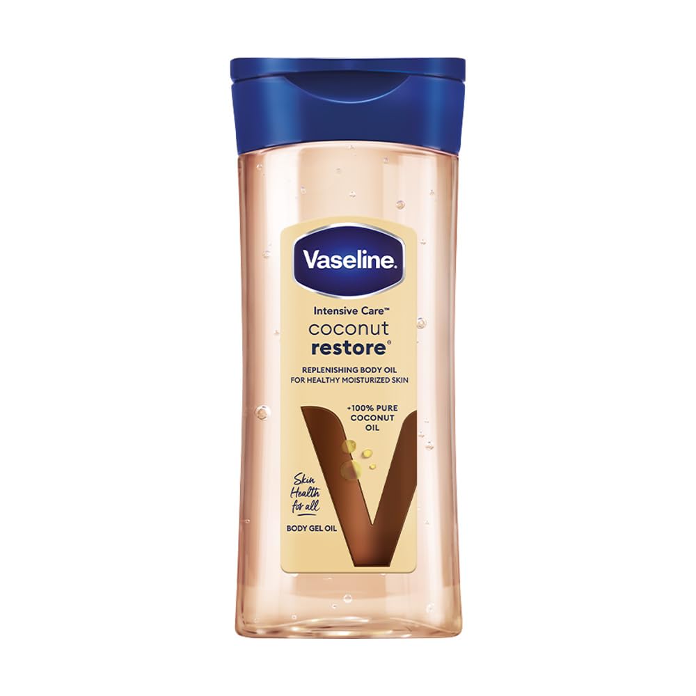 Vaseline Intensive Care Coconut Restore Body Oil | with Coconut Oil | Deep Moisture for Dry Skin | 200 ML-picture-25