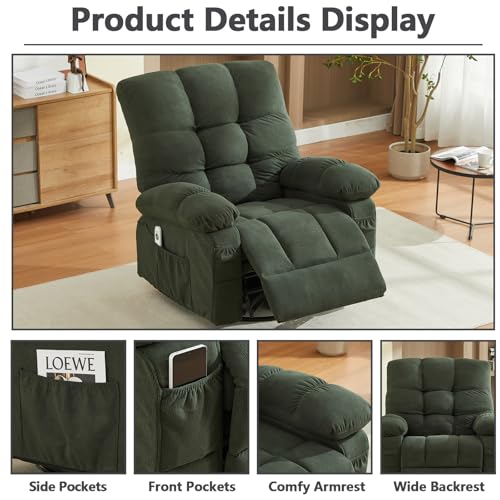 Sillón Reclinable Plegable Verde miniatura 6