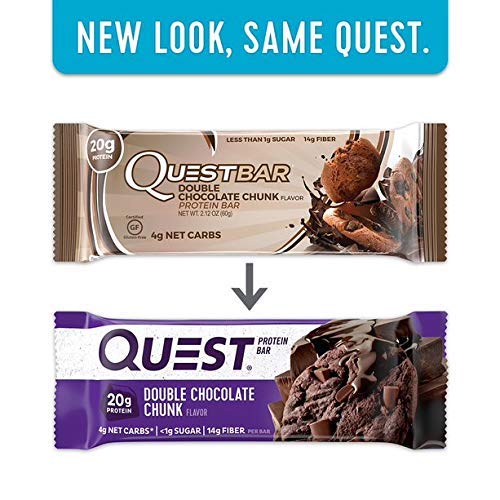 image for Quest Nutrition Protein Bar Double Chocolate Chunk. Low Carb Meal Repl