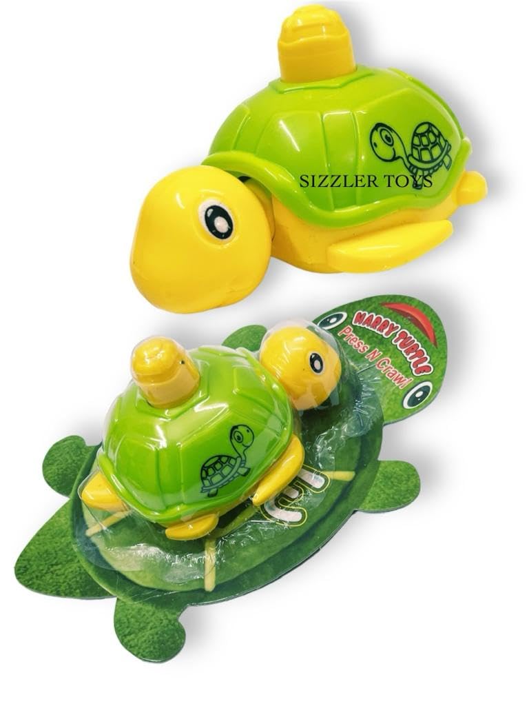 Present Cute Mini Harry Turtle Press & Crawl Cutie Turtle Toy for Kids 3 Year+