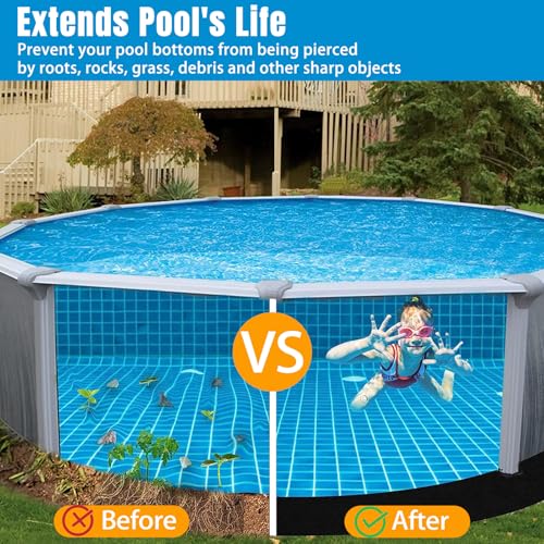 Tapis de Protection pour Bain à Remous Piscine Extérieur Rond