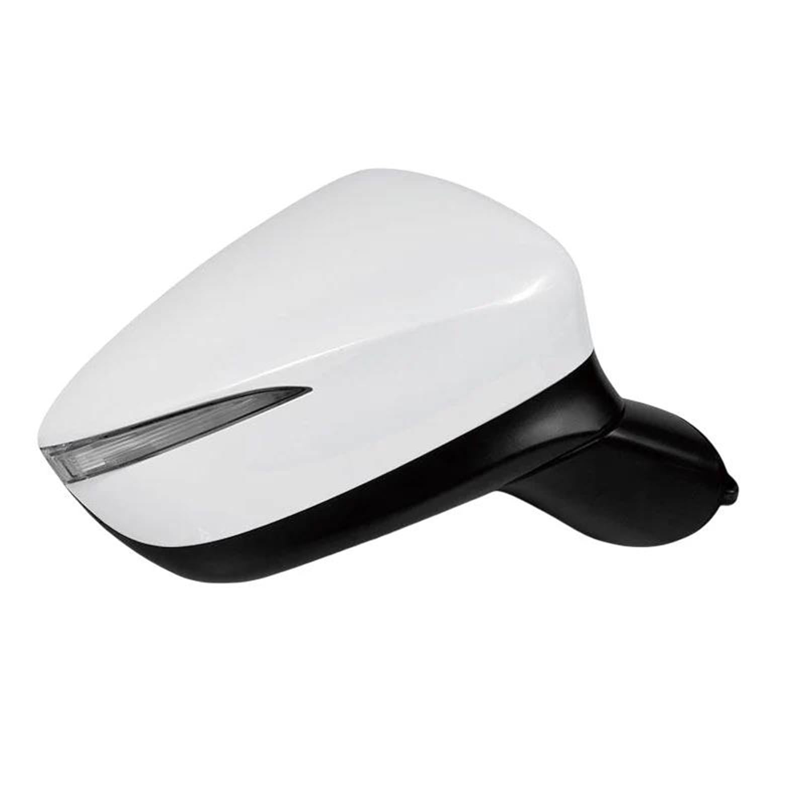 Espejos Laterales Del Coche Para MAZDA CX5 2015-2016 Conjunto De Espejo Retrovisor De 8 Pines Con Ajuste Eléctrico De La Lente, Plegable Y Calefactado(Blanco,lado derecho)