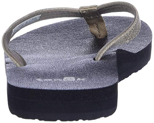 Image of Sanuk womens Yoga Joy Metallic Flip Flop, Champagne, 11 US