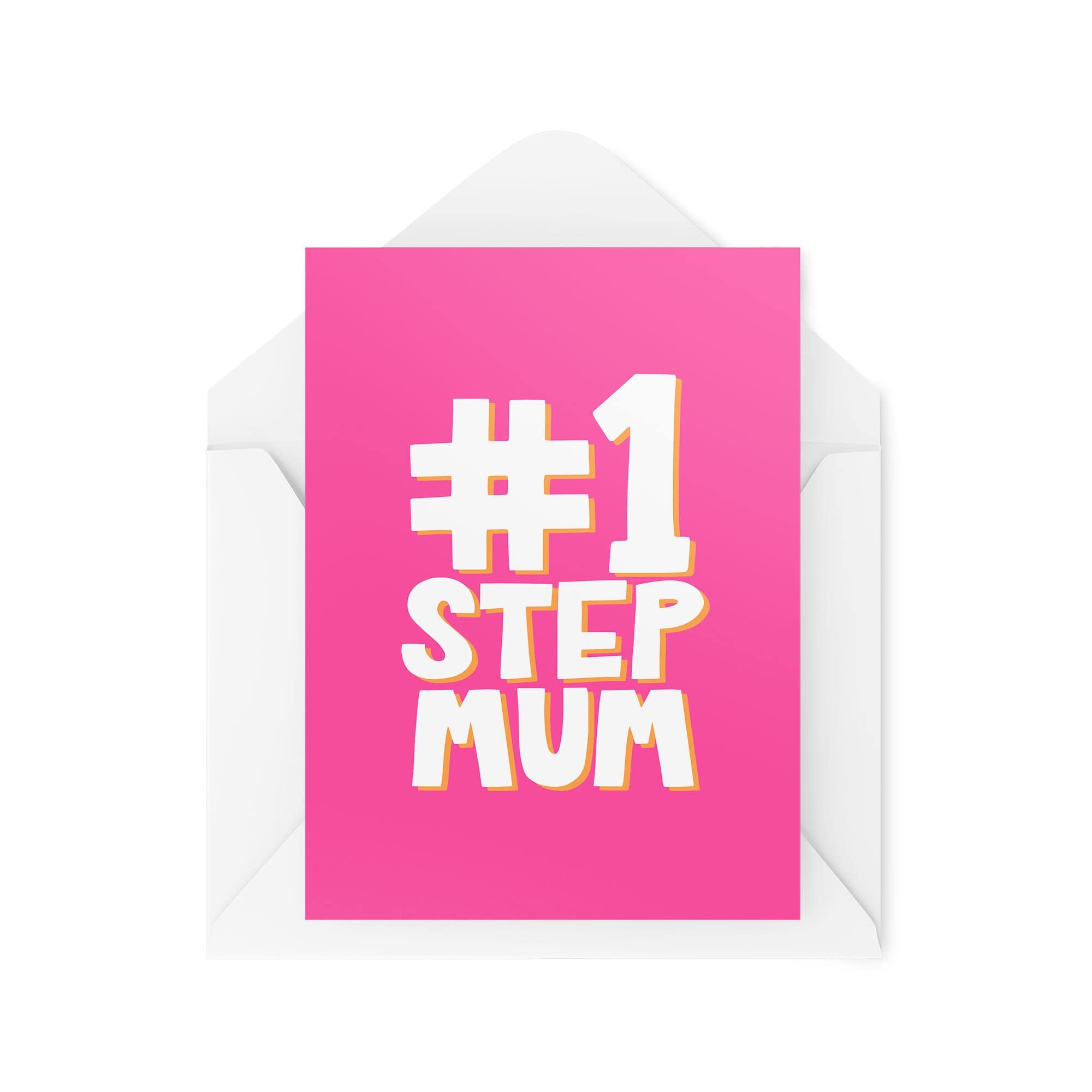 Cards For Step Mum - Number 1 Stepmum - Mother's Day Cards - Mum Birthday Cards - Cards For Step Mummy - Christmas Card For Mum - CBH1430
