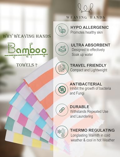 Image of 100% Bamboo Extra Large Bath Towel for Women & Men | Highly Absorbent, Spa-Soft & Lightweight, Towel for Daily Use, Beach, Gym, Pool, Travel and Yoga | 33 x 63 Inches