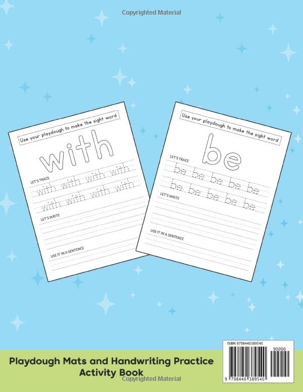 100 Sight Words Workbook: Playdough Activity Book, Sight Words Handwriting Workbook For Kids, Learn, Trace & Practice The First 100 High Frequency Words - Image 2