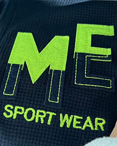 Tlaenson Boys Hoodies For Kids Girls Zip Up Hooded Long Sleeves Sweatshirt With Pockets Blue Green Color Block Logo / 12-13Y #TOP3