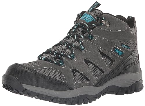 KHOMBU Men's Fire Hiking Boot, Smokey Grey/Blue, 8.5