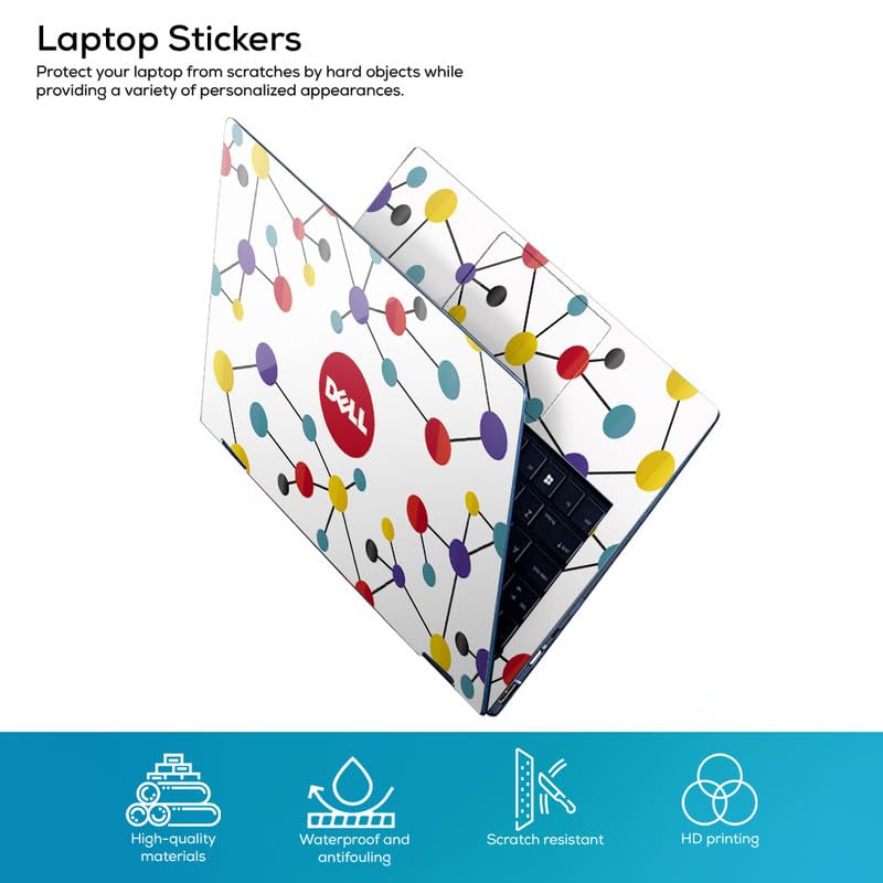 Image of Galaxsia DSGN 289 Full Body Laptop Skin Bubble-Free| Laminated & Removable | HD Quality Sticker for Laptops Upto 15.6 Inches Compatible with DELL